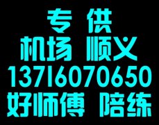 顺义后沙峪专业汽车陪练公司